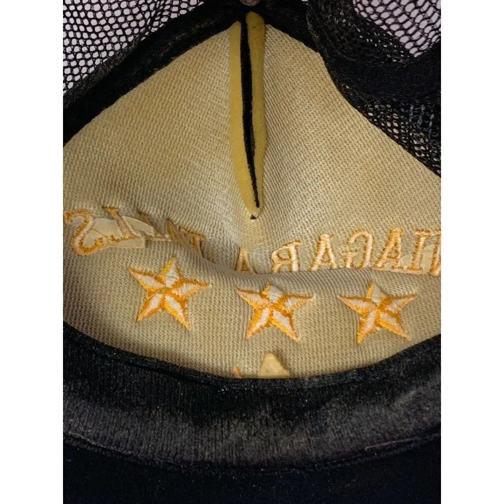 Vintage Niagara Falls Captain Black Snapback Truck